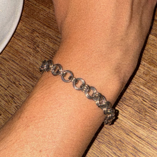 'b.three' custom chainmail bracelet